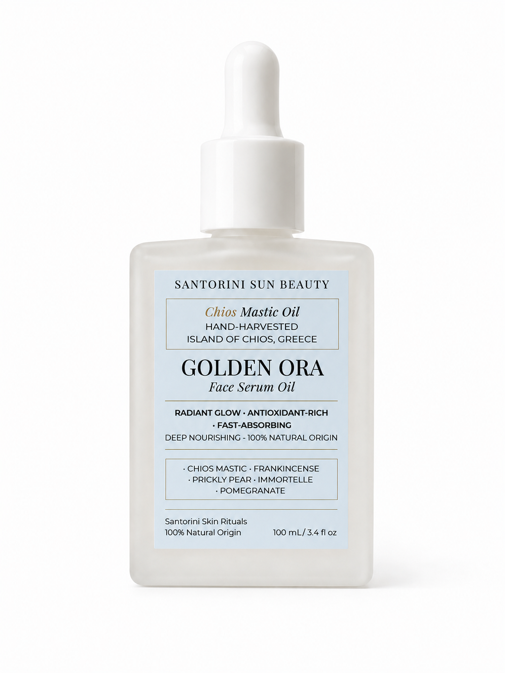 Golden Ora Face Serum Oil — Chios Mastic | Ancient Greek Superfood Serum