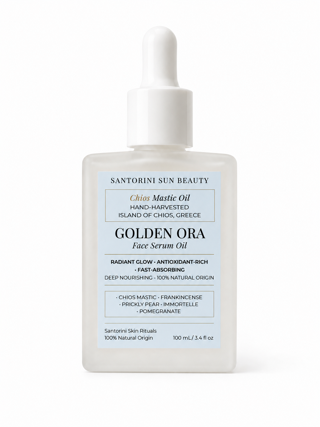 Golden Ora Face Serum Oil — Chios Mastic | Ancient Greek Superfood Serum