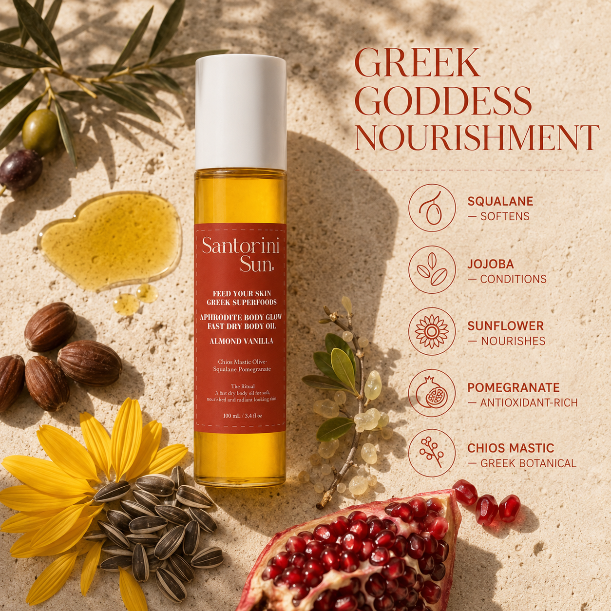 The Aphrodite Ritual — Golden Ora Face Serum + Aphrodite Fast-Dry Body Oil Bundle