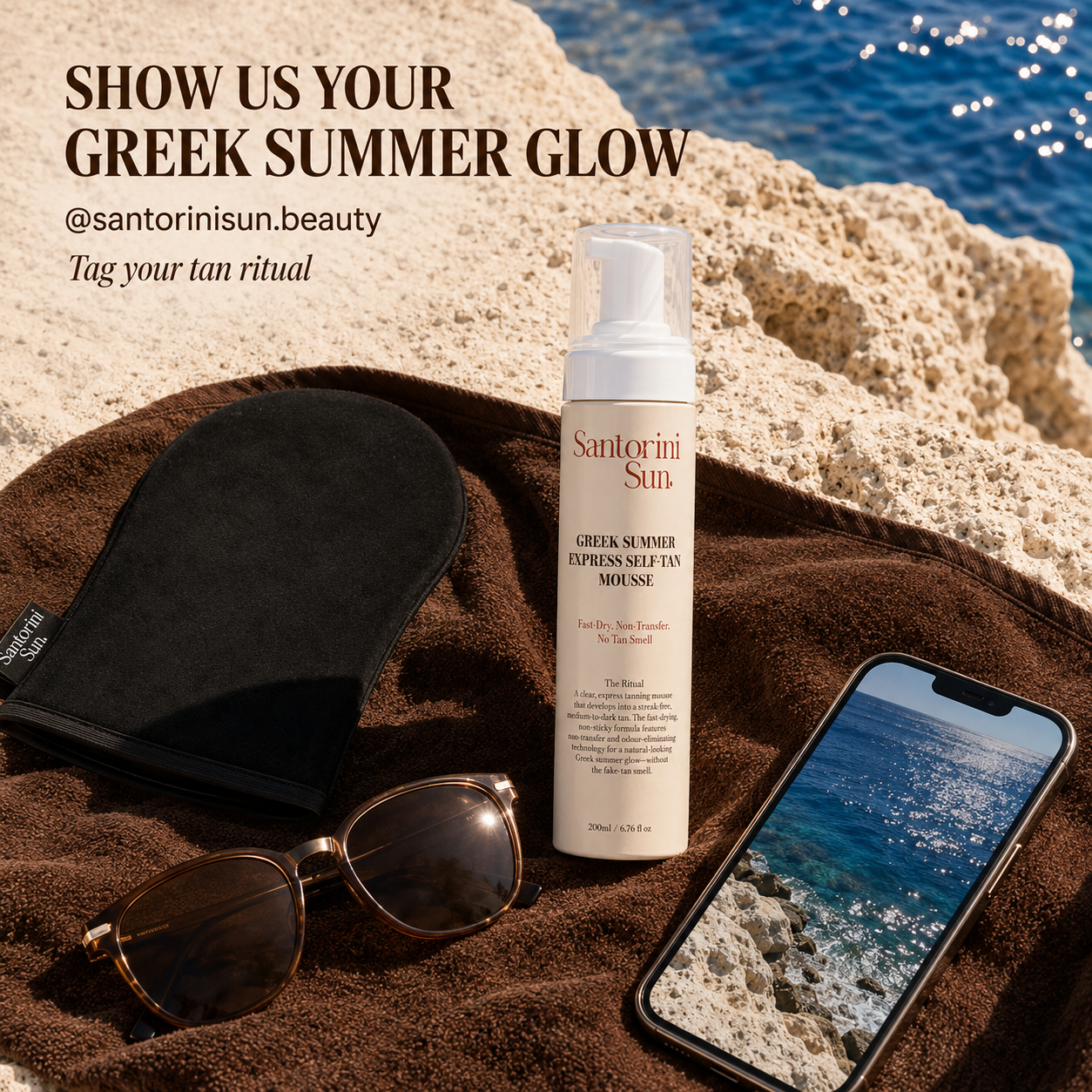 Express self tan mousse - med/dark - no transfer tecnology