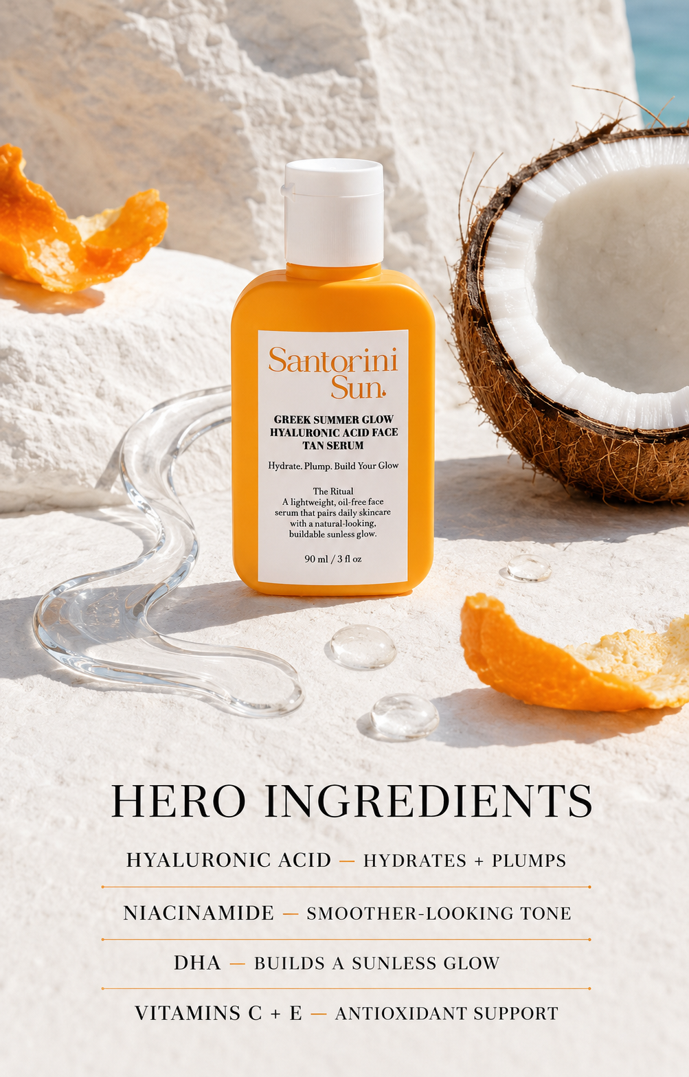 Hyaluronic Acid FACE TAN Serum — 90 mL