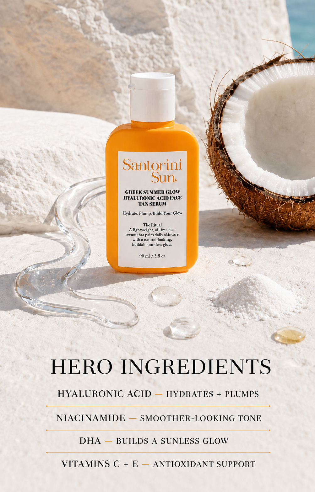 Hyaluronic Acid FACE TAN Serum — 90 mL