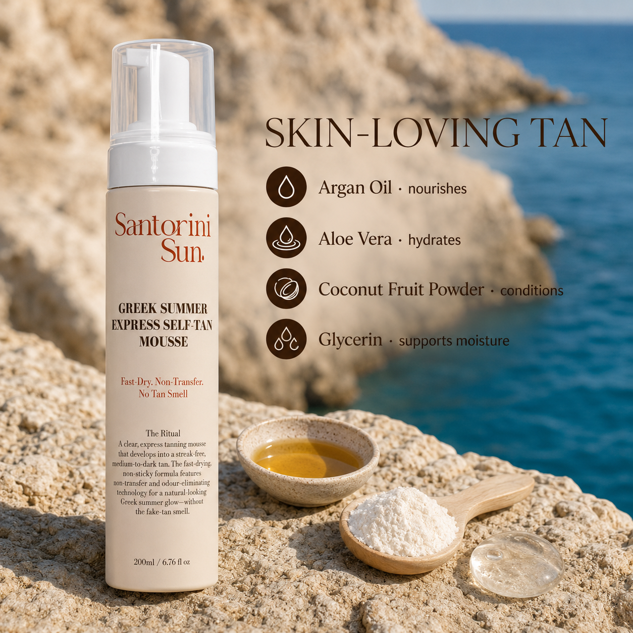 Express self tan mousse - med/dark - no transfer tecnology