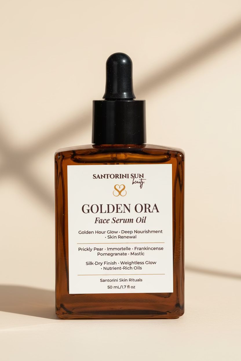 GOLDEN ORA — Chios Mastic Face Serum Oil · Radiant Glow · 100% Natural · 50mL