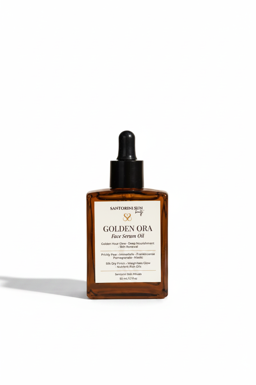 GOLDEN ORA — Chios Mastic Face Serum Oil · Radiant Glow · 100% Natural · 50mL