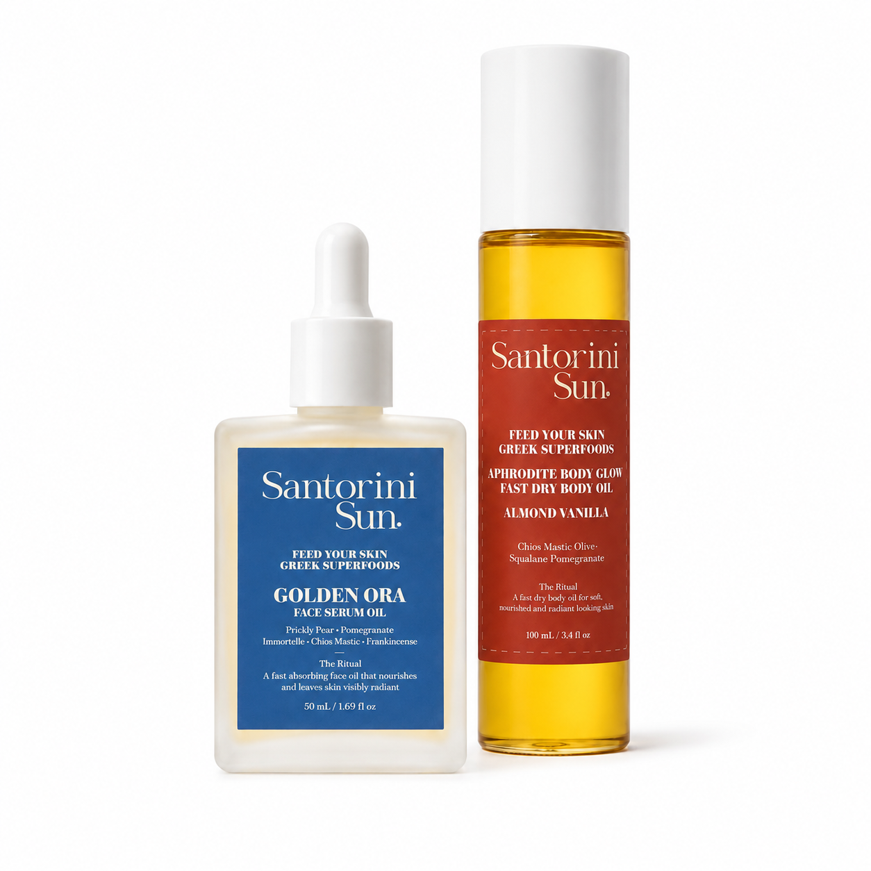 The Aphrodite Ritual — Golden Ora Face Serum + Aphrodite Fast-Dry Body Oil Bundle