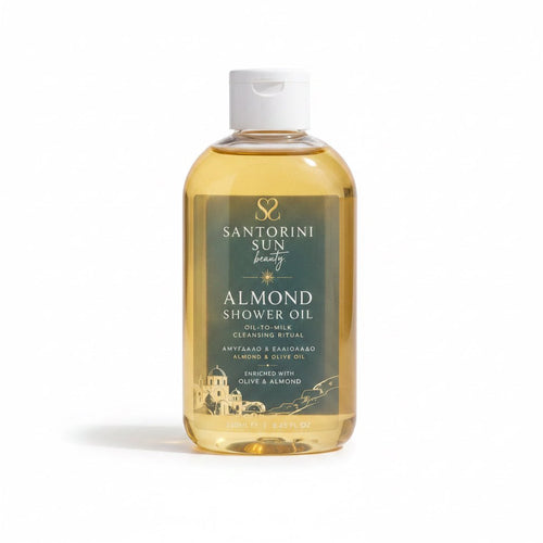 Almond Body Wash Oil — Oil - to - Milk Cleansing Ritual - Santorini Sun