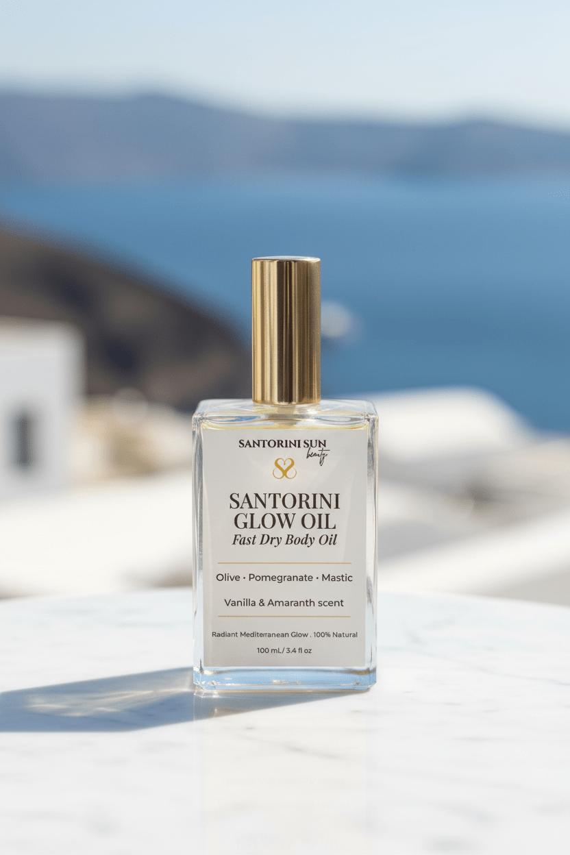 Body Glow. Fast Dry body oil - Santorini Sun