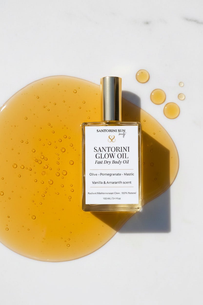 Body Glow. Fast Dry body oil - Santorini Sun