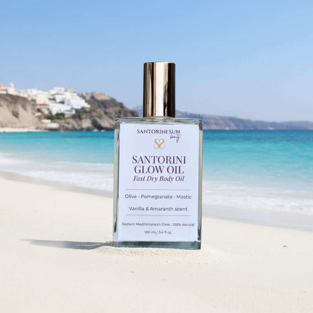 Body Glow. Fast Dry body oil - Santorini Sun