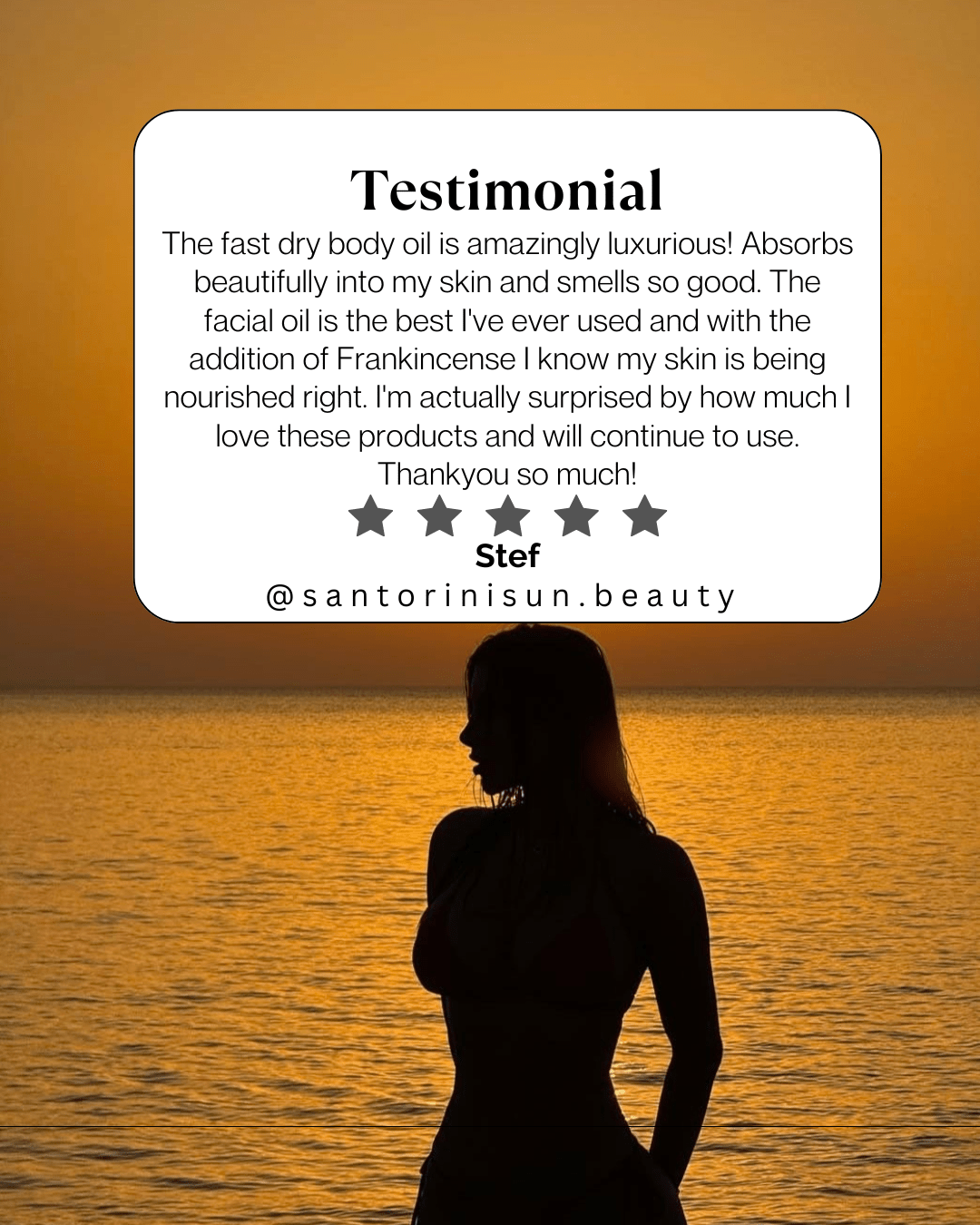 Golden Ora face serum oil. 50ml - Santorini Sun