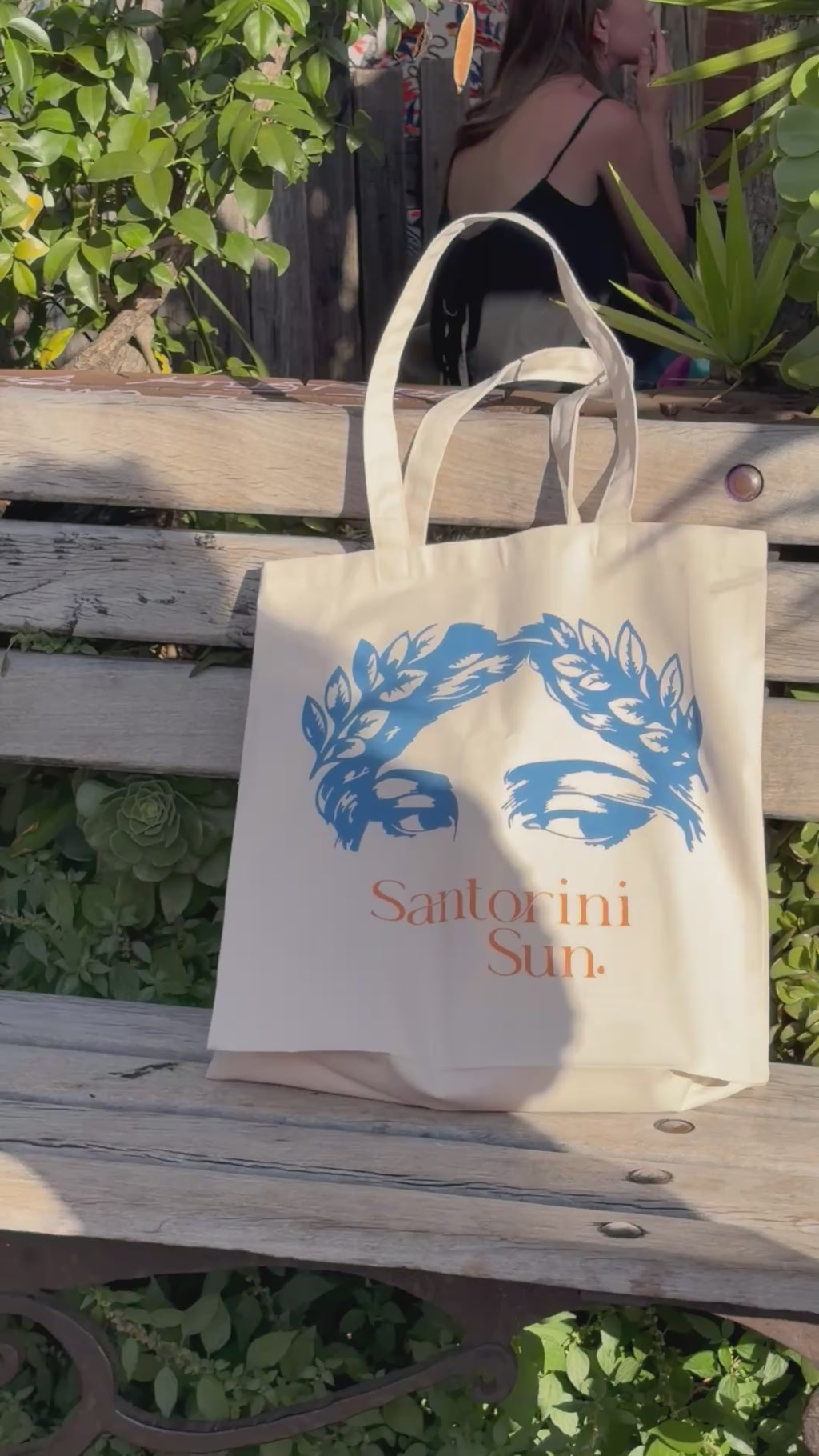 Canvas tote Goddess eyes